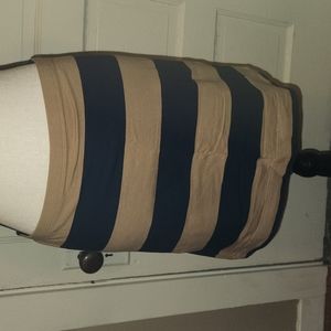 H&M Womens Striped Bodycon Skirt